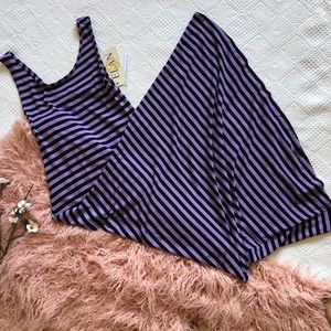 NWT Elan Purple Stripe Maxi Dress, size M